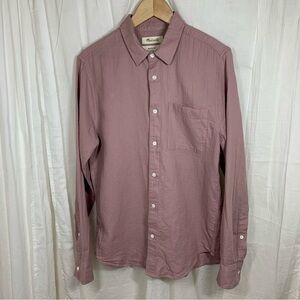 Madewell 100% Cotton‎ Gauze Perfect Fit Shirt Mauve Pink Size S